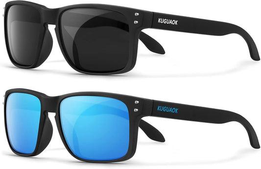 Polarized Square Sunglasses for Men and Women Matte Finish Sun Glasses UV Protection Glasses