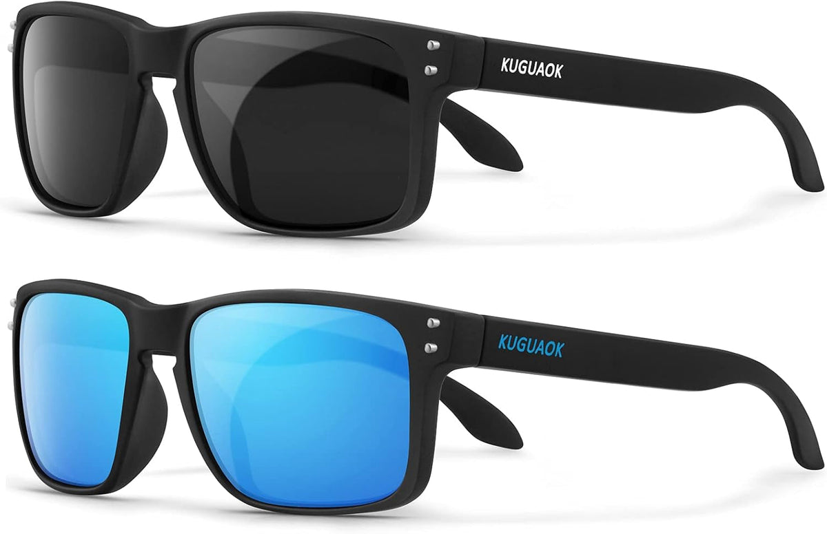 Polarized Square Sunglasses for Men and Women Matte Finish Sun Glasses UV Protection Glasses