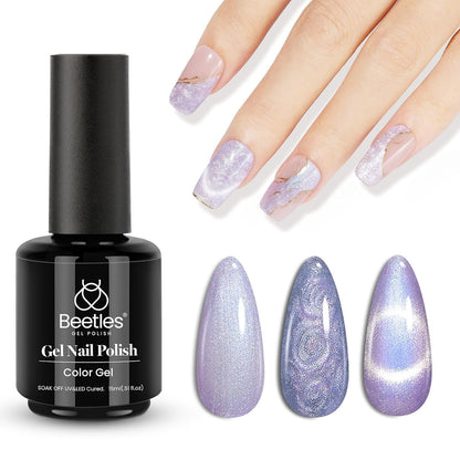 Beetles Gel Nail Polish, 1Pcs 15ml Electric Punk Bright Blue Color Gel Polish Soak Off Uv LED Gel Nail Art DIY Gel Nail Manicure for Girls Women Gifts Spring