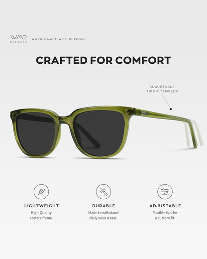 Polarized Classic Retro Flat Square Unisex Sunglasses