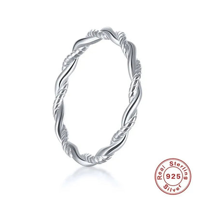 Sterling 925 Silver Open Adjustable Ring Women Female's X Cross Shape Zircon Ring Girls' Gold Color Simple Finger Jewelry