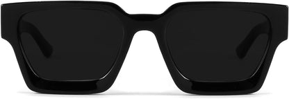 Trendy Square Sunglasses for Men Women Fashion Thick Rectangle Sun Glasses UV Protection Shades Designer Style