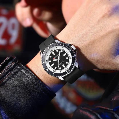 CURREN Watches For Men Luxury Silicone Strap Military Army Sports Watch Wristwatch Waterproof Luminous Male Clocks Relogio Masculino 8448