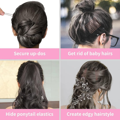 Brown Bobby Pin for Buns, 150 Count Hair Pins Bulk with Storage Case, Pain-Free Hair Clips for Women and Girls (Brown, 2 Inch)