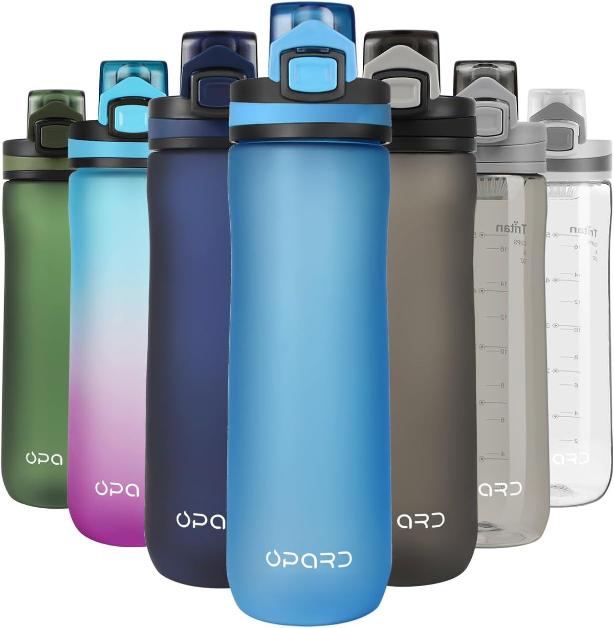 Sports Water Bottles 20 Oz BPA Free Leak Proof Tritan Plastic Bottle Flip Top