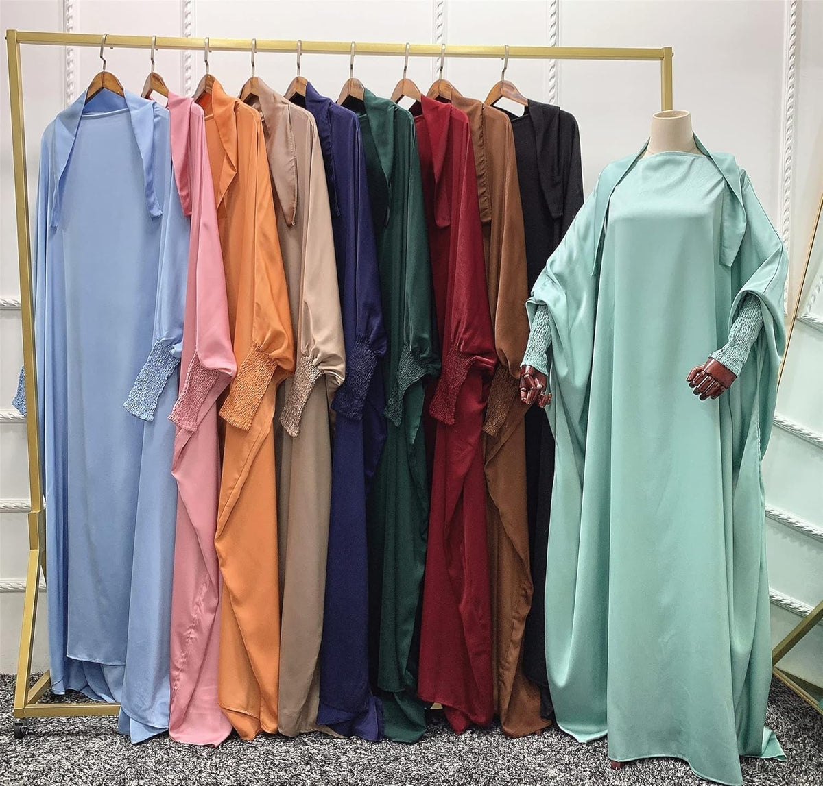 Muslim Abaya Dress Prayer Ramadan Long Hijab Dress