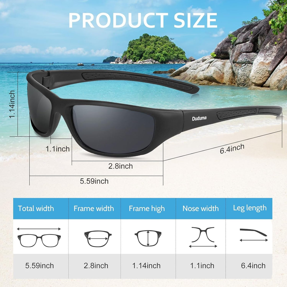 Sports Polarized Sunglasses for Men Women Baseball Cycling Golf Fishing Sun Glasses UV Blocking Tr8116