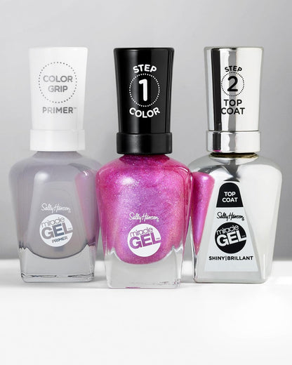 Miracle Gel™, Quartz and Kisses, Long Lasting, Gel-Like Formula, No UV Lamp Needed, Pink Nail Polish