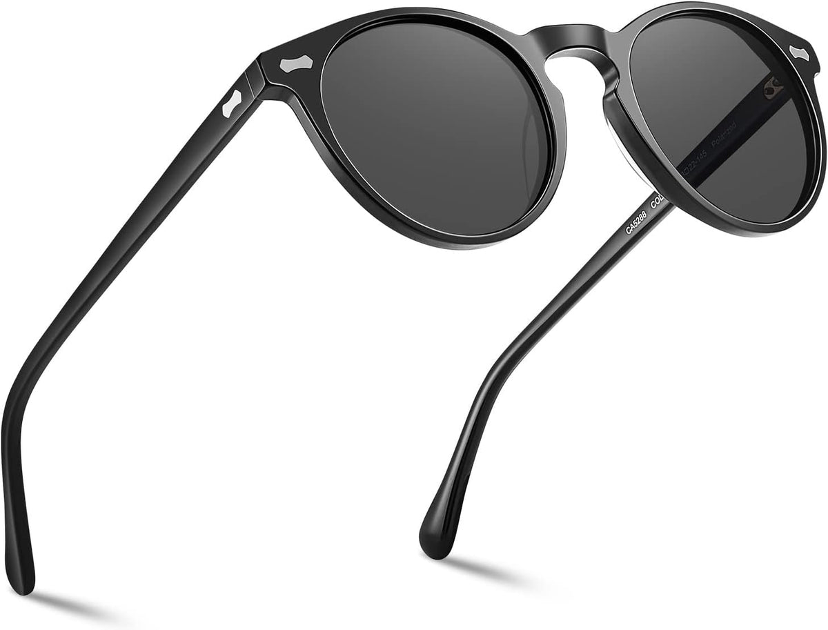 Vintage Polarized Sunglasses for Men UV400 Protection Retro Fashion Eyewear Hand-crafted Acetate Frame CA5288L