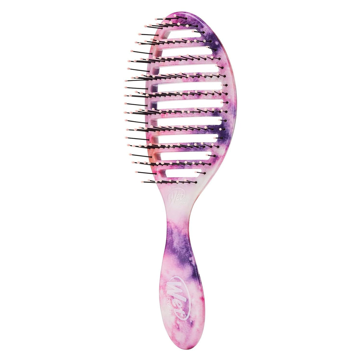Speed Dry Hair Brush - Watermark (Color Wash) - Vented Design and Ultra Soft Heatflex Bristles Are Blow Dry Safe with Ergonomic Handle Manages Tangle and Uncontrollable Hair - Pain-Free