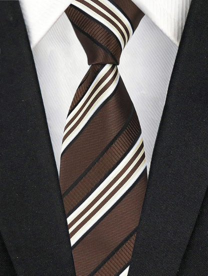 Men'S Plaid Check Stripe Ties Pattern Business Formal Designer Neckties