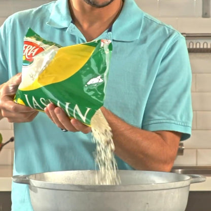 Jasmine Rice, 5 Lbs. Long Grain Naturally Fragrant Enriched Jasmine Rice