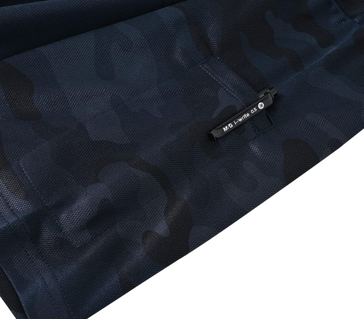 Men'S Camo Polo Golf Shirt Hiking Dry Fit Short Sleeve T-Shirts Pique Collared Polo Jersey