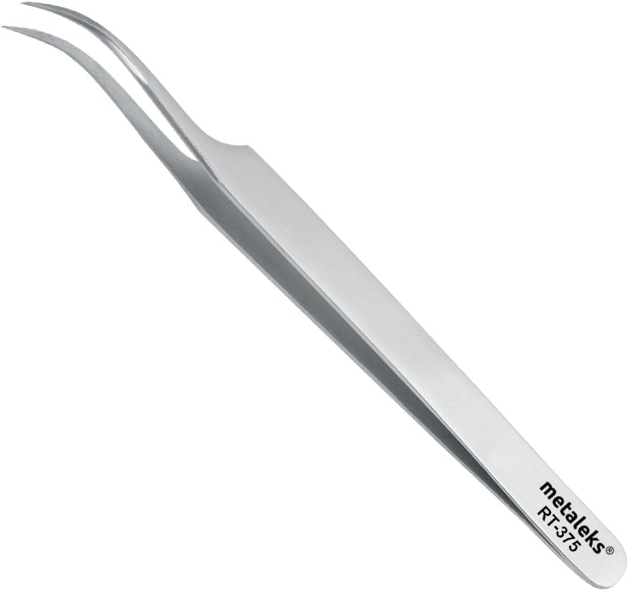 3 Pcs Russian Volume Japanese Stainless Steel Tweezers for Eyelash Extension (Matt Finish)