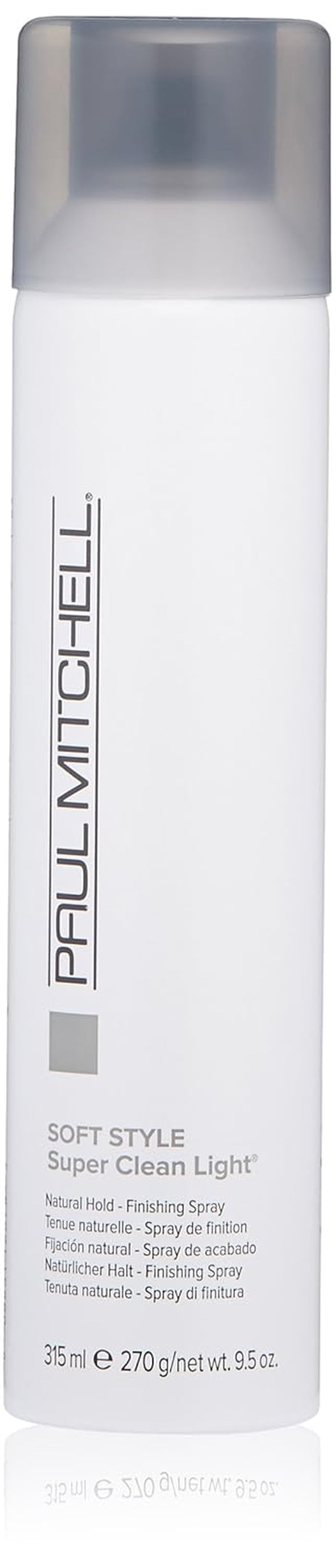 Paul Mitchell Super Clean Light Finishing Hairspray, Natural Hold, Touchable Finish, for Fine Hair, 9.5 Oz.
