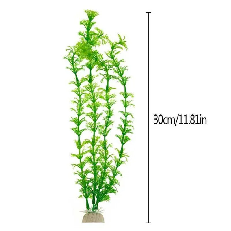 5X Artificial Fake Plastic Water Grass Plants for Fish Tank Aquarium Decoration