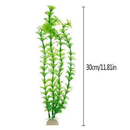 5X Artificial Fake Plastic Water Grass Plants for Fish Tank Aquarium Decoration