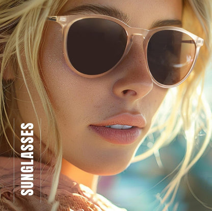 Polarized Sunglasses for Women Men - Trendy 2024 Vintage Classic Retro Round Mirrored Lens Designer Style