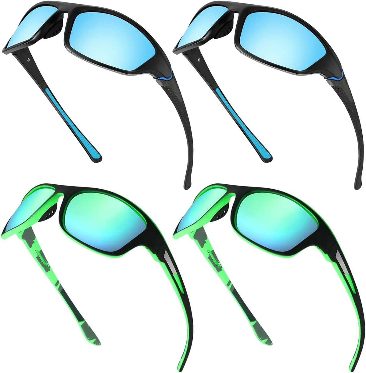 4 Pairs Men Polarized Sunglasses with UV Protection Driving Glasses Sports for Sport Outdoor Activities
