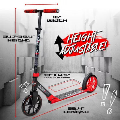 Madd Gear Kruzer Folding Height Adjustable Commuter Scooter