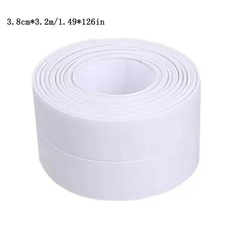 Waterproof Self-Adhesive PVC Sealing Strip Tape - Perfect for Bathroom Shower Sink & Toilet!