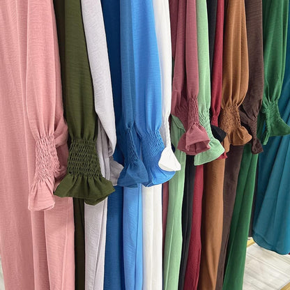 Women Prayer Dress Muslim Ramadan Garment Abaya Dubai Islam Jilbeb Long Dress without Hijab