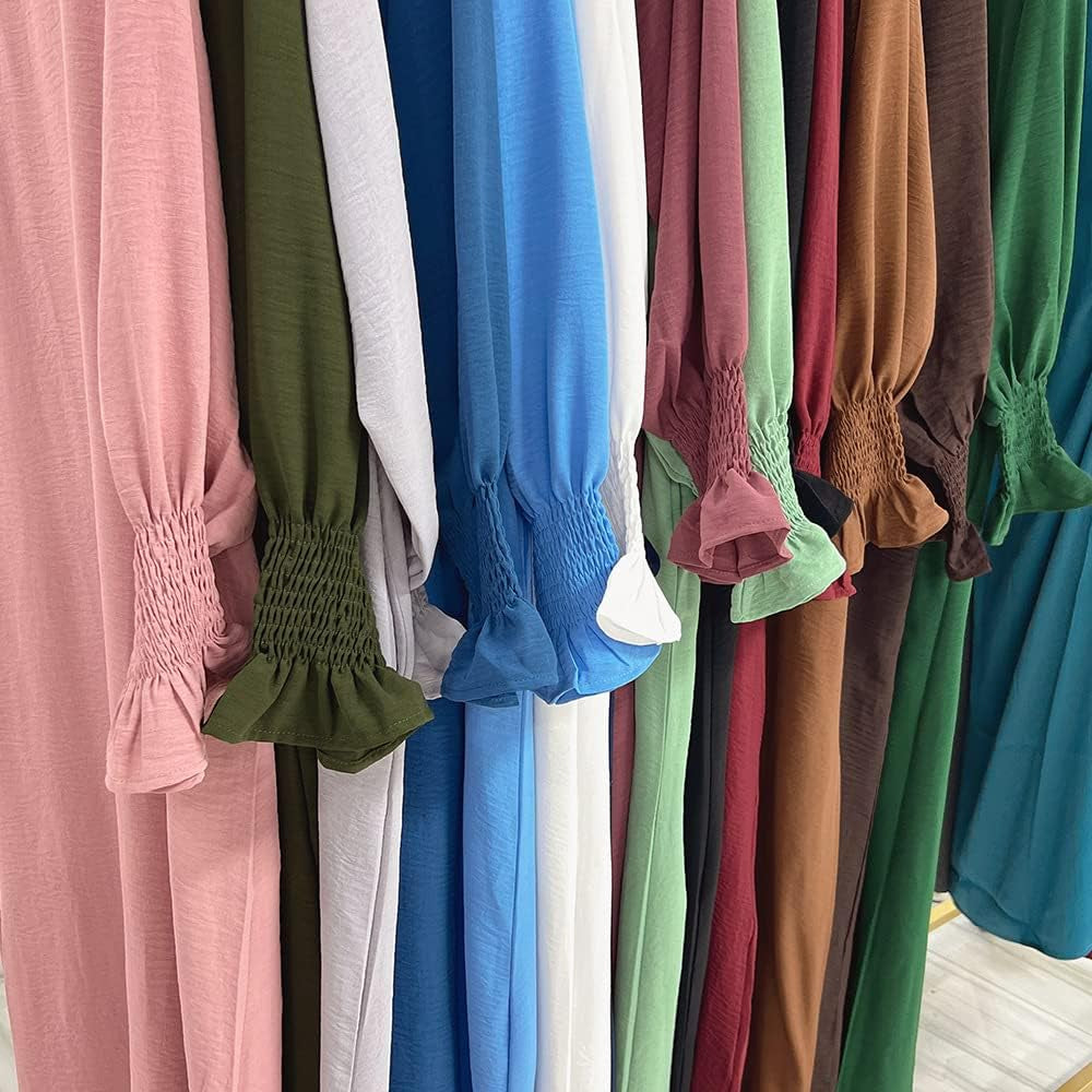 Women Prayer Dress Muslim Ramadan Garment Abaya Dubai Islam Jilbeb Long Dress without Hijab