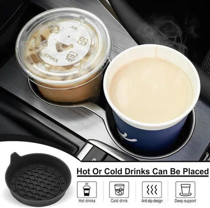 Car Cup Holder Coaster, Silicone Cup Holder Insert, Universal Non-Slip Cup Holders, Car Accessories Interior for Women and Man Interior Sets