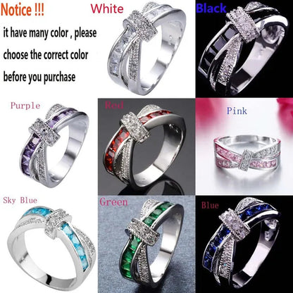 Trendy Women Rings with Brilliant Cubic Zirconia Luxury Engagement Rings Fashion Wedding Party Jewelry