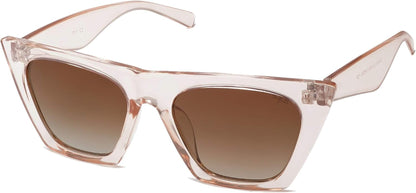 Oversized Square Cateye Polarized Sunglasses for Women Men Big Trendy Sunnies SJ2115