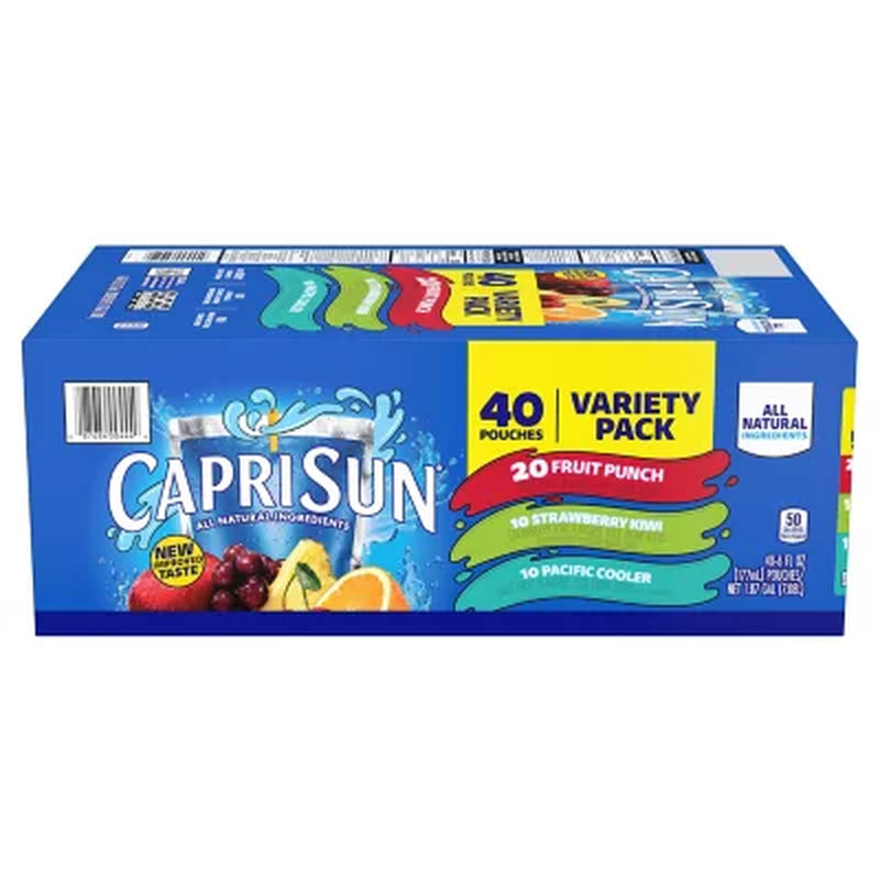 Capri Sun Variety Pack 6 Fl. Oz. Pouches, 40 Pk.
