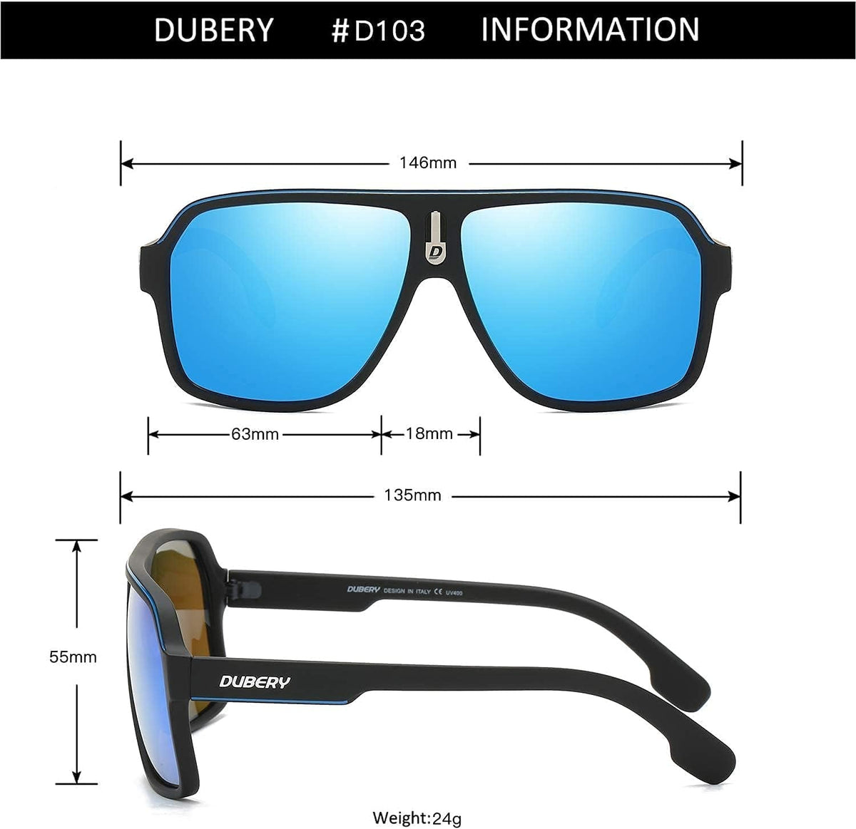 Mens Oversized Aviator Sunglasses Classic Large Polarized Lens Shades D103