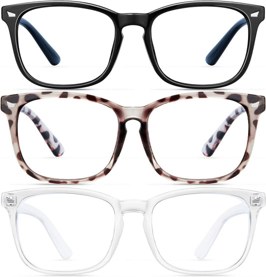 Blue Light Blocking Glasses for women/men 3Pack Computer Reading/Gaming/TV/Phones Glasses Anti Eyestrain