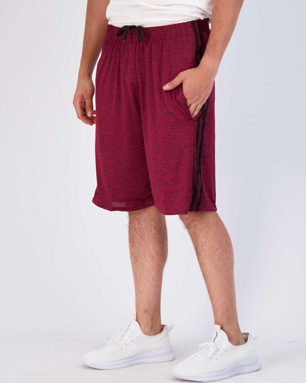 5 Pack Men'S Active Quick Dry Fit Shorts - Athletic Running Gym Workout Casual Shorts with Pockets Bulk
