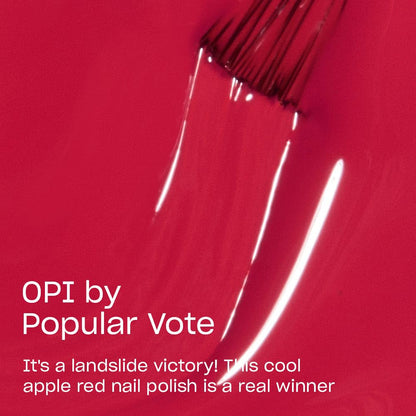 OPI Nail Lacquer Nail Polish | Opaque Light Red Crème Chip Resistant Nail Polish | Vegan, Fast Drying, Streak Free