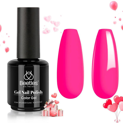 Beetles Gel Nail Polish, 1 Pcs 15ml White Color Soak Off Gel Polish Nail Art Manicure Salon DIY Gel Nail Design Decoration at Home Nail Lamp Needed Nails Minicure Kit Gift
