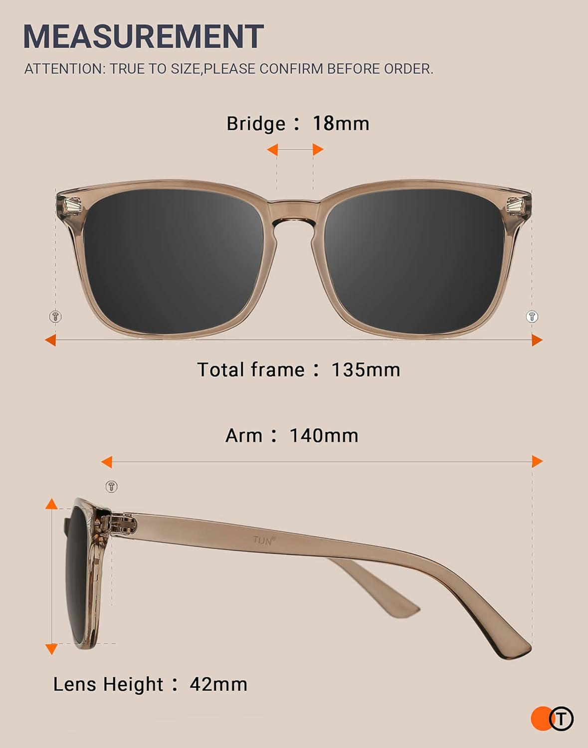 Polarized Sunglasses for Womens and Mens,Classic Square Frames Shades for UV Protection, Stylish and Trendy Sunnies