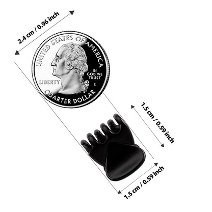Kids Mini Hair Clips 45 Pcs Black 1/2 Inch Micro-Mini Size Claw Clips for Girls and Boy, Non-Slip Women Hair Accessories Clamp Bangs Tiny Strong Grip Baby Jaw Clip Very Small Hair Clips.