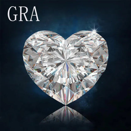 Natural Diamonds D Color Real Heart Cut Loose VVS1 Excellent Clarity Natual Diamonds with GRA Certificate Report and Card 1.0 Carat/ 2.0 Carat /3.0 Carat/4.0 Carat/5.0 Carat
