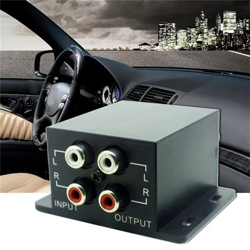 Car Amplifier Audio Regulator Bass Subwoofer Equalizer Crossover Controller RCA Adjust Line Level Volume