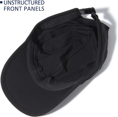 Stretch Running Hat with Soft Brim, Quick Dry, Unstructured, Unisex-Adult