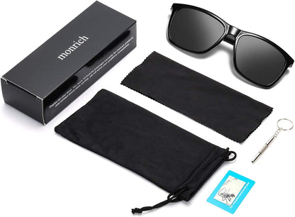 Polarized Sunglasses for Men Aluminum Mens Sunglasses Driving Rectangular Sun Glasses for Men/Women