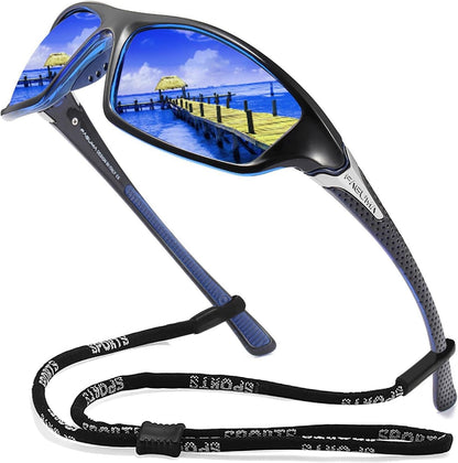 Sports Polarized Sunglasses For Men Cycling Driving Fishing 100% UV Protection