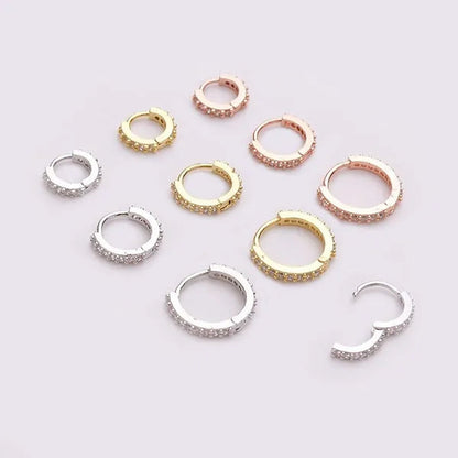1Pc 6Mm to 10Mm Cz Cartilage Huggie Hoop Earring Small Hoops Helix Tragus Rook Daith Snug Piercing Jewelry