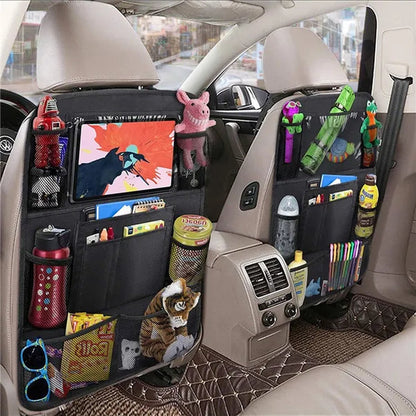 Car Seat Back Organizer Bag Storage Travel Multi-Pocket Bag Car Accessories for Kids Toys Bottles(2 Pack)