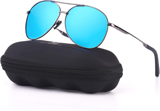 Aviator Sunglasses for Men Polarized Women UV Protection Lightweight Driving Fishing Sports Unisex Glasses MX208