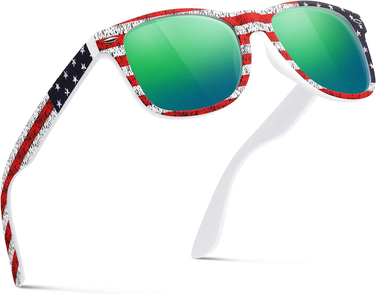 Sunglasses Men Polarized Sunglasses for Mens and Womens,Black Retro Sun Glasses Driving Fishing UV Protection