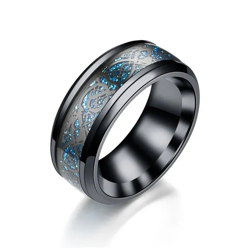 2PCS Fashion Blue Sapphire Couple Rings Diamond Rings Heart Shape Blue Sapphire Engagement Wedding Rings Set