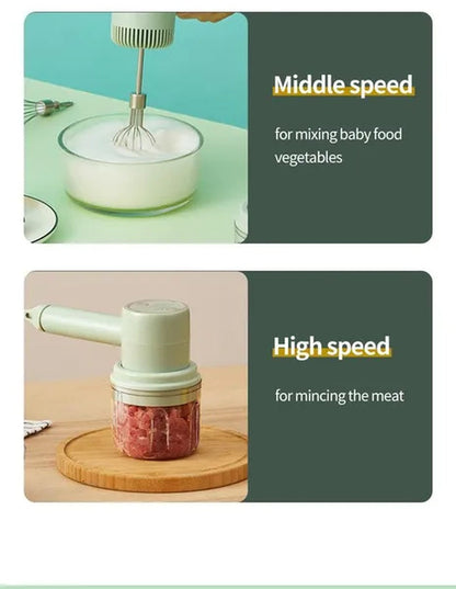 Wireless 3 Speed Mini Mixer Electric Food Blender Handheld Egg Beater Automatic Cream Food Cake Baking Dough Hand Mixer Electric
