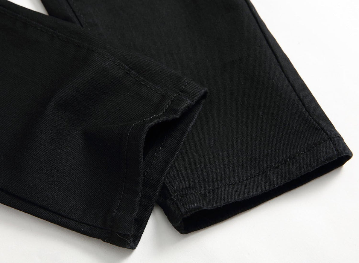 Boy'S Skinny Fit Ripped Destroyed Distressed Stretch Slim Jeans Pants
